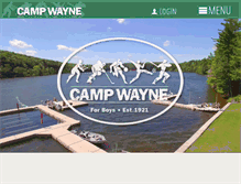 Tablet Screenshot of campwayne.com